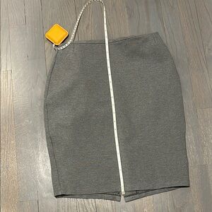 Classic Gray Pencil Skirt